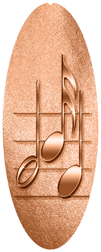DNSA18-382 Music Notes Copper